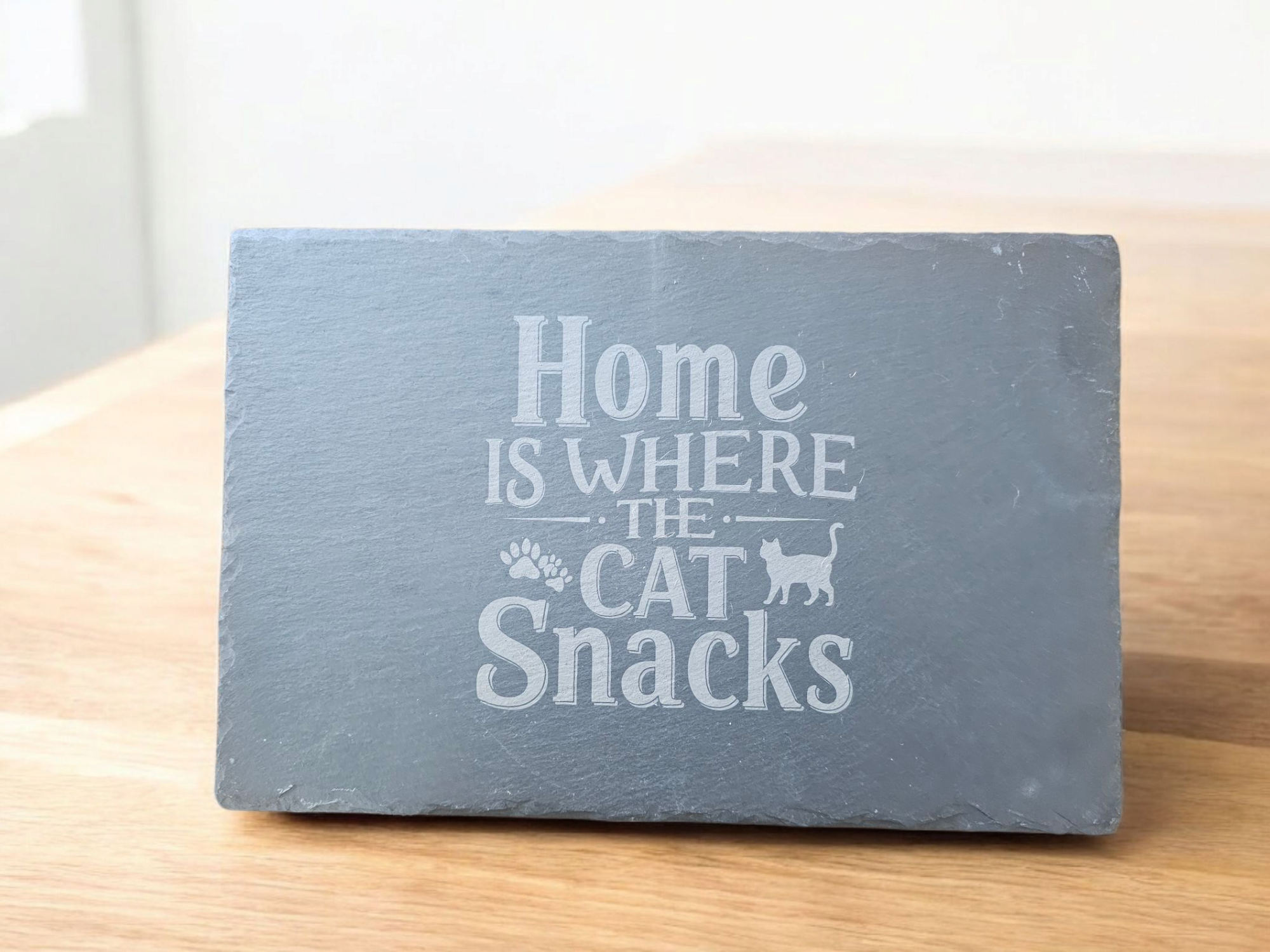 Cute Cat Snacks Slate board , Charcuterie, Cheese, Slate, Hotplate