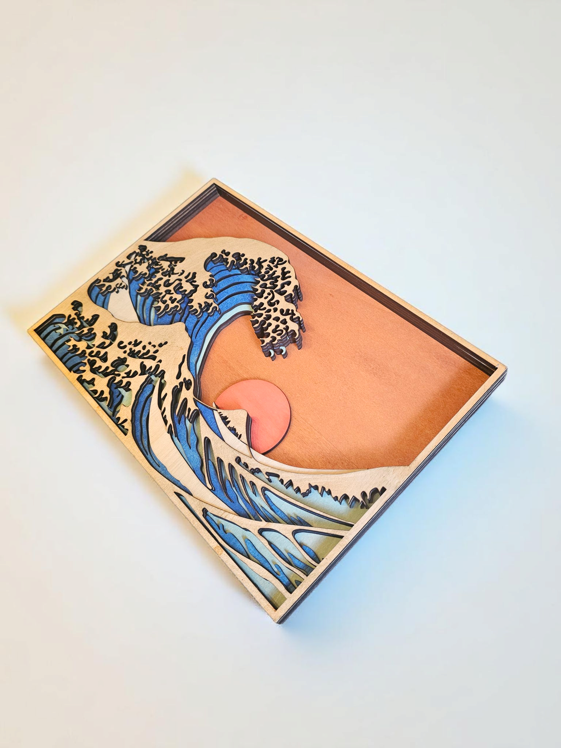 Katawaga 12" hand stained wall art