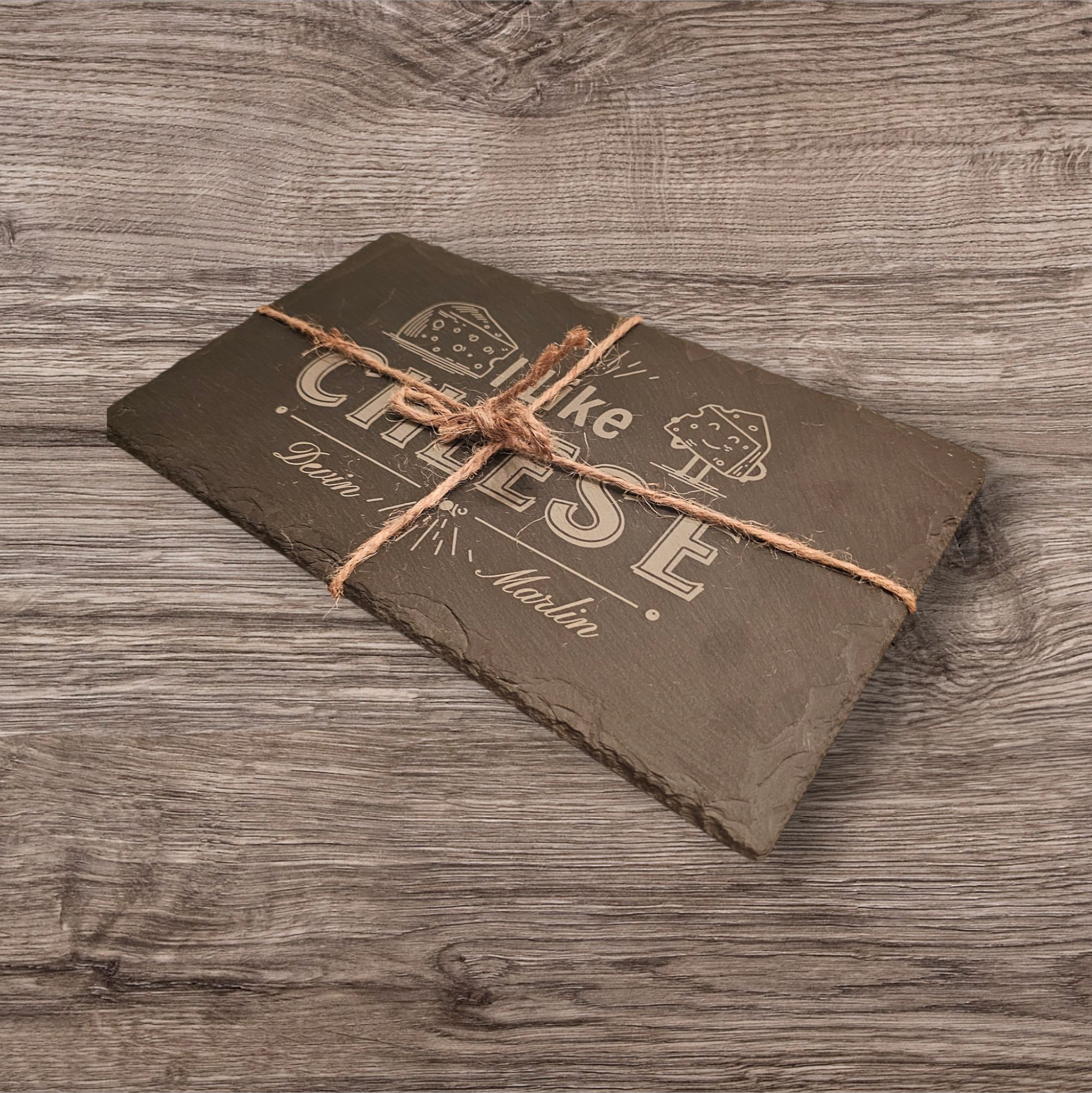 Engraved Slate Cheese Board